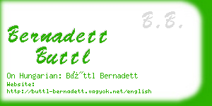 bernadett buttl business card